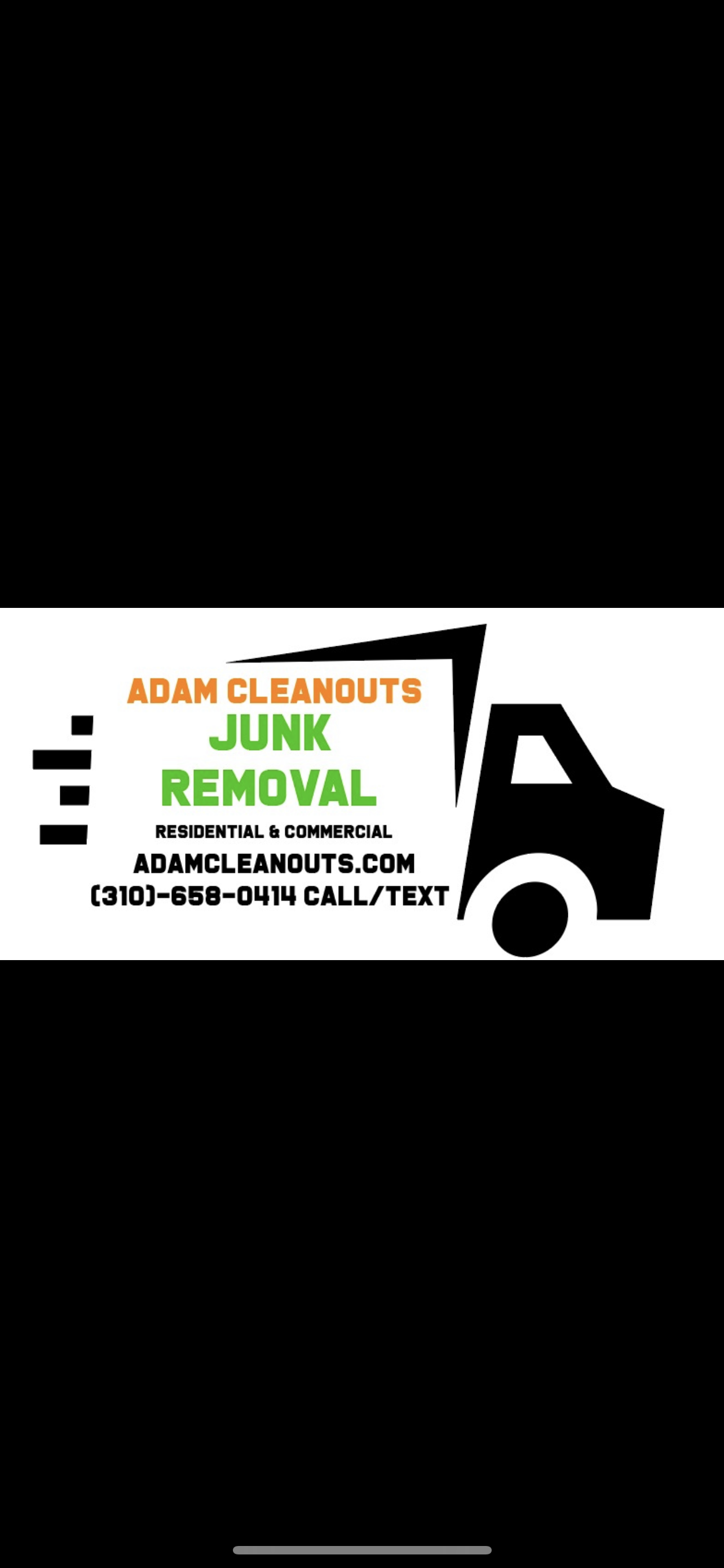Adam cleanouts junk removal logo