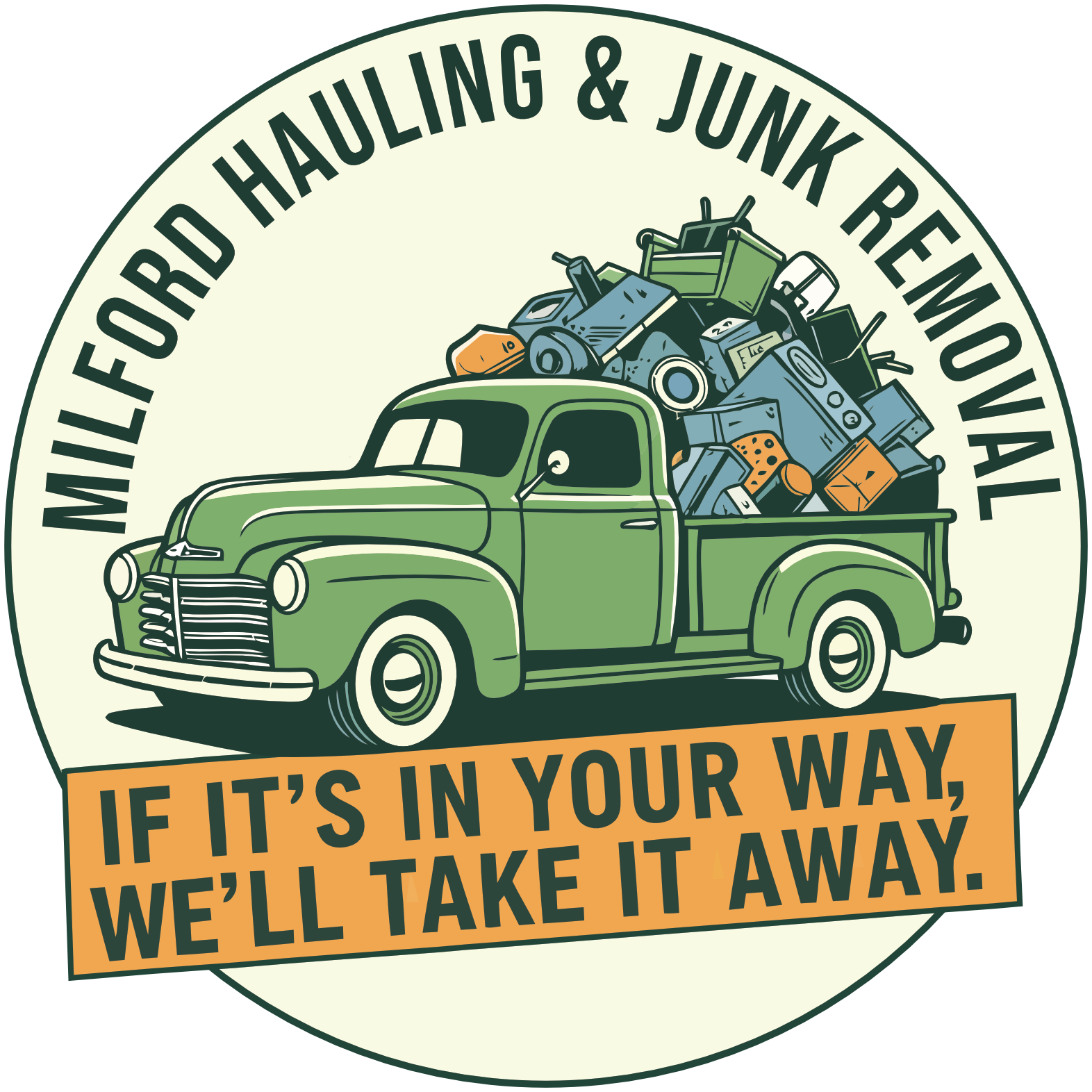 Milford Hauling & Junk Removal logo